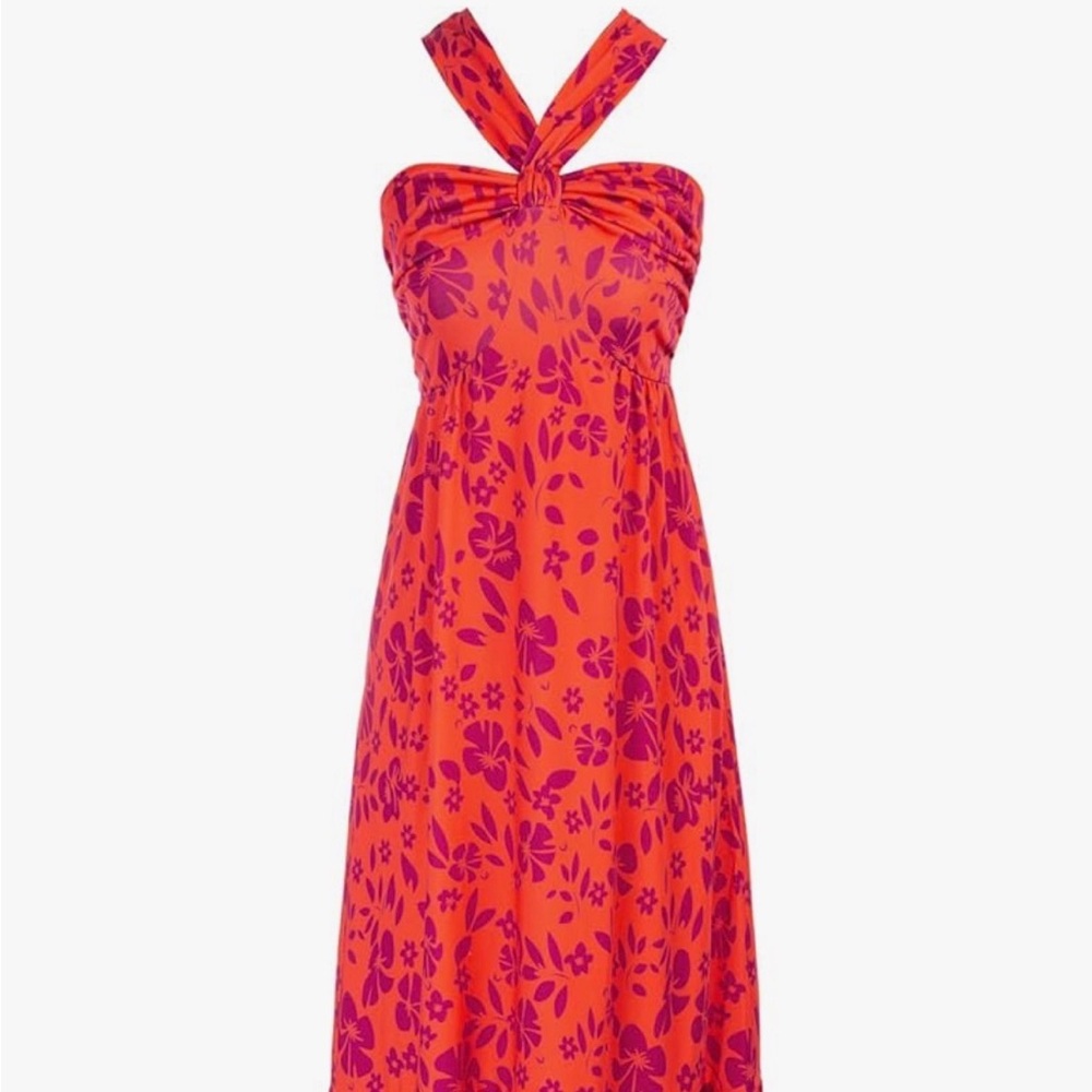 Floral Pink and Purple Women's Dress